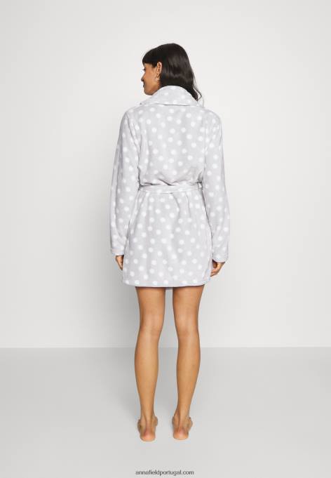 mulheres roupão cinza/branco F4BZ0D1093 Anna Field