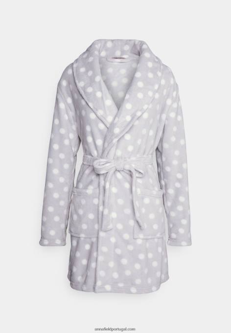 mulheres roupão cinza/branco F4BZ0D1093 Anna Field
