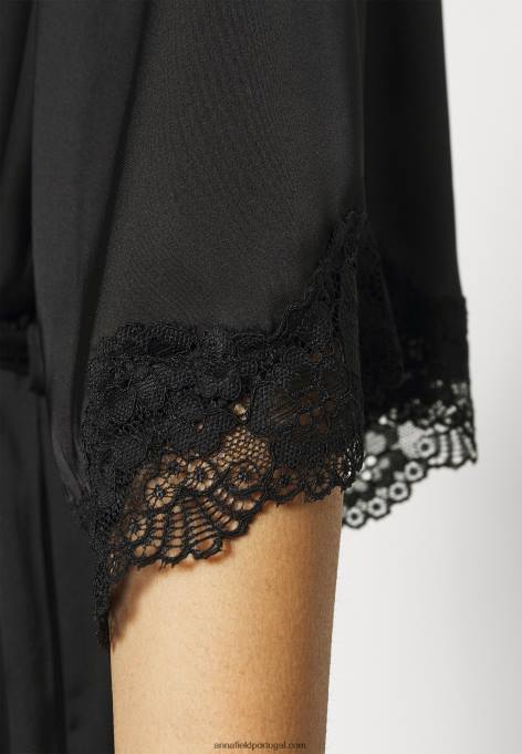 mulheres roupão preto F4BZ0D1083 Anna Field
