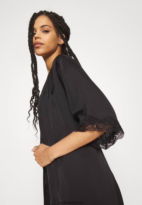 mulheres roupão preto F4BZ0D1085 Anna Field