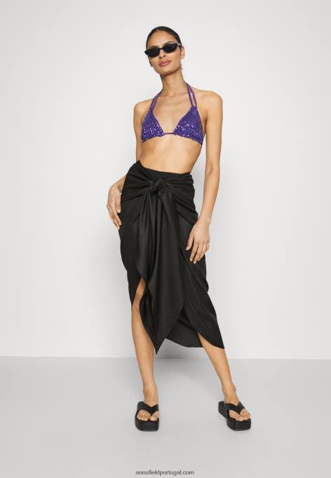 mulheres geo print sarong 917 saia envelope multicolorida 802 preta F4BZ0D815 Anna Field