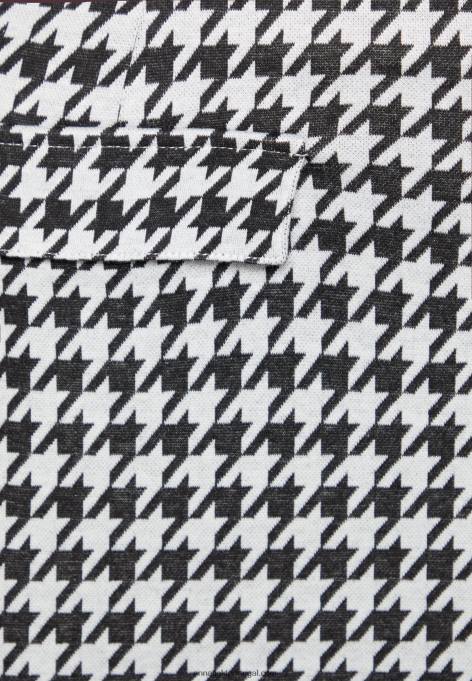 mulheres mini saia preta/branca F4BZ0D792 Anna Field