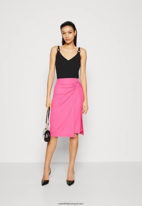 mulheres saia envelope rosa F4BZ0D805 Anna Field