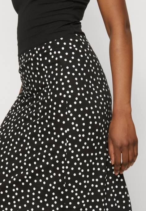 mulheres saia evasê preta F4BZ0D790 Anna Field