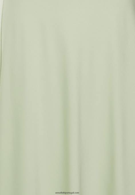 mulheres saia evasê verde claro F4BZ0D785 Anna Field