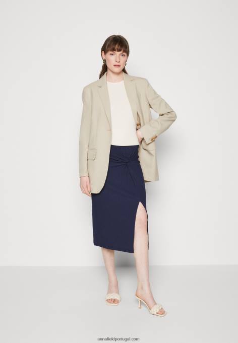 mulheres saia lápis azul escuro F4BZ0D810 Anna Field