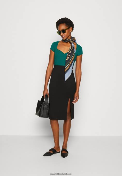 mulheres saia lápis preta F4BZ0D797 Anna Field