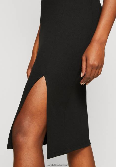 mulheres saia lápis preta F4BZ0D797 Anna Field