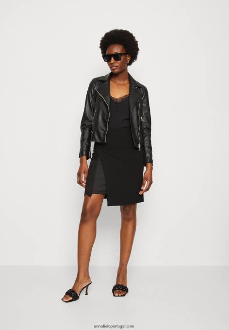 mulheres saia lápis preta F4BZ0D799 Anna Field