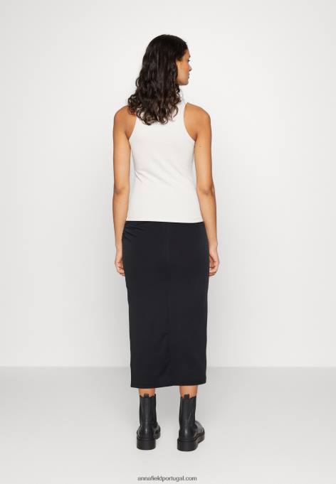 mulheres saia lápis preta F4BZ0D811 Anna Field