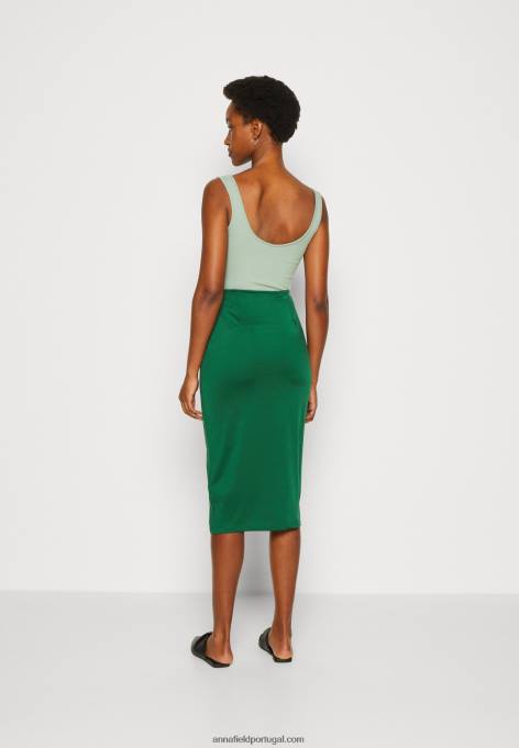 mulheres saia lápis verde escuro F4BZ0D801 Anna Field
