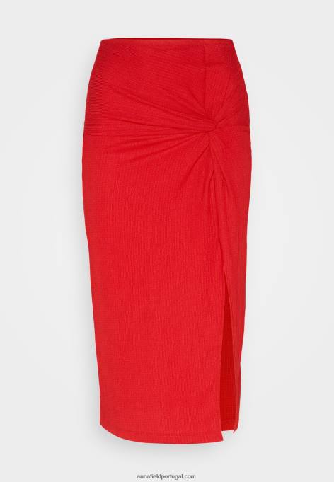 mulheres saia lápis vermelha F4BZ0D809 Anna Field
