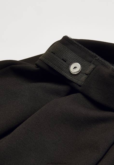 mulheres saia plissada preta F4BZ0D779 Anna Field