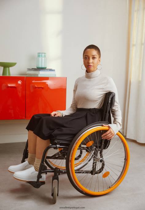 mulheres saia plissada preta F4BZ0D779 Anna Field