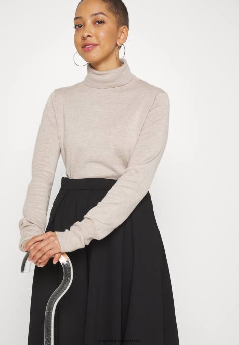 mulheres saia plissada preta F4BZ0D779 Anna Field