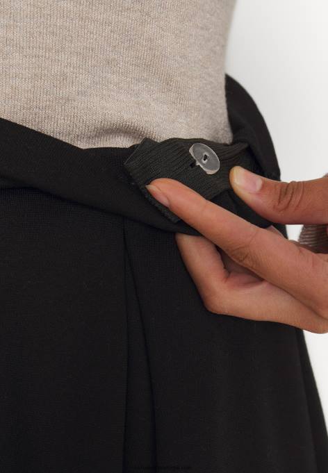 mulheres saia plissada preta F4BZ0D779 Anna Field