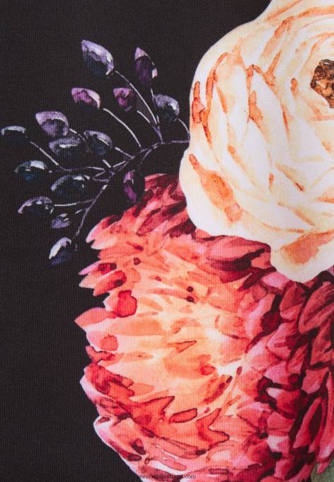 mulheres saia plissada preta/rosa F4BZ0D778 Anna Field