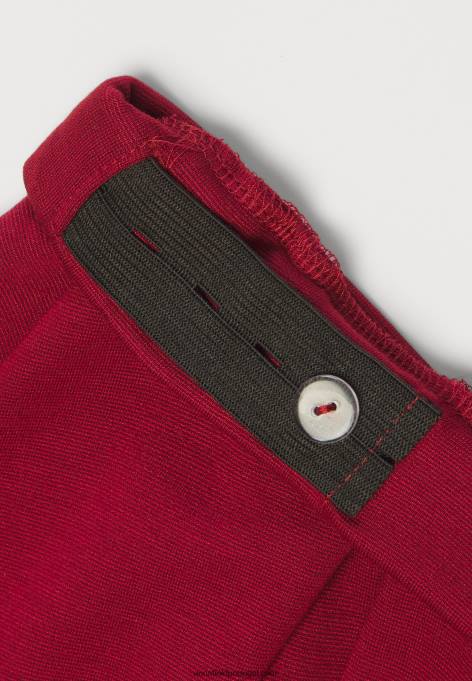 mulheres saia plissada vermelha F4BZ0D780 Anna Field