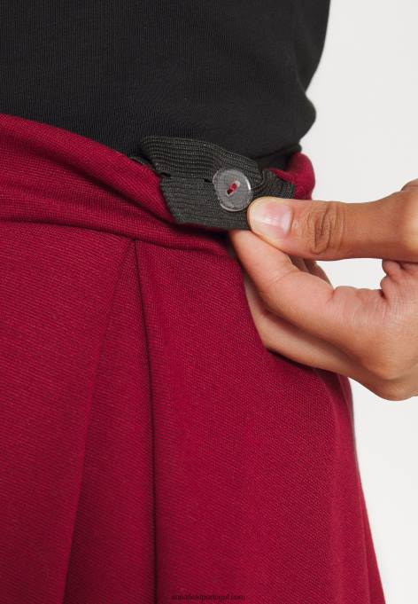 mulheres saia plissada vermelha F4BZ0D780 Anna Field