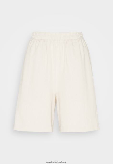 mulheres bermuda linho mix bege F4BZ0D857 Anna Field