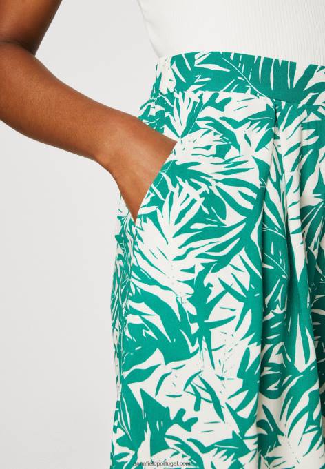 mulheres shorts verde/off white F4BZ0D861 Anna Field