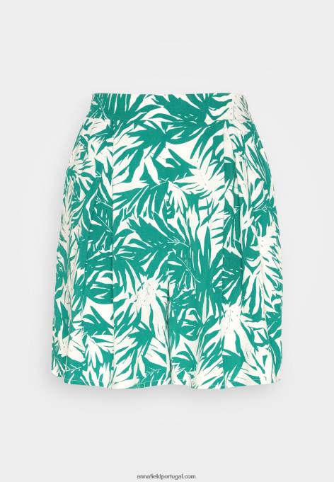 mulheres shorts verde/off white F4BZ0D861 Anna Field