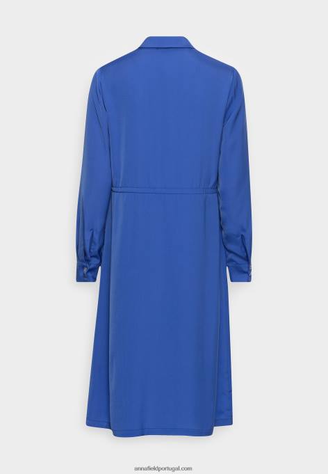 mulheres camisa vestido azul F4BZ0D86 Anna Field