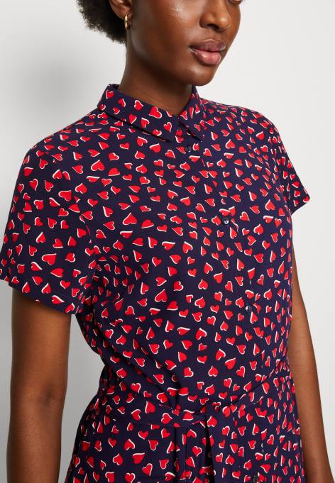 mulheres camisa vestido azul escuro/vermelho F4BZ0D91 Anna Field