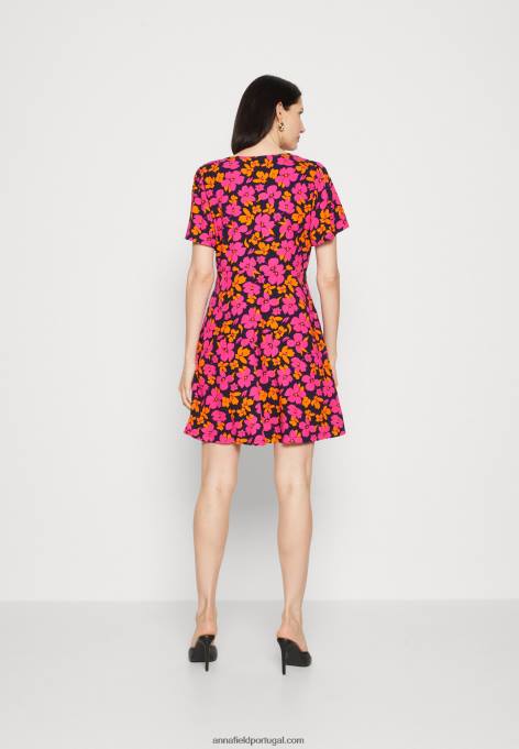 mulheres camisa vestido rosa/laranja F4BZ0D90 Anna Field