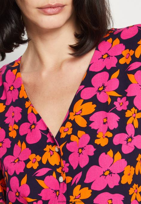 mulheres camisa vestido rosa/laranja F4BZ0D90 Anna Field