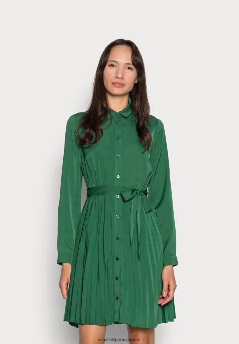 mulheres camisa vestido verde escuro F4BZ0D80 Anna Field
