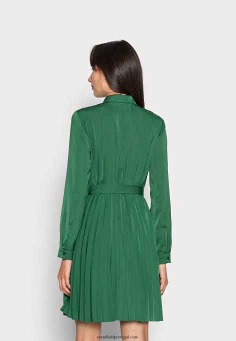 mulheres camisa vestido verde escuro F4BZ0D80 Anna Field