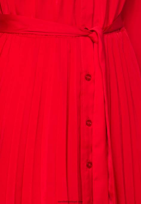 mulheres camisa vestido vermelho escuro F4BZ0D85 Anna Field