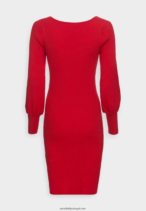 mulheres jumper vestido vermelho F4BZ0D194 Anna Field