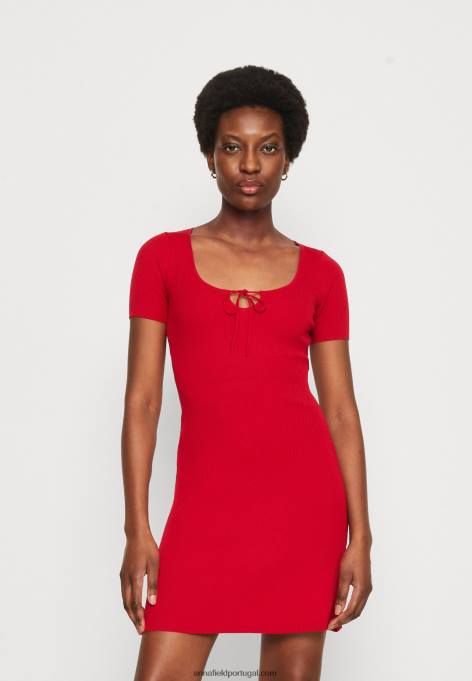 mulheres jumper vestido vermelho F4BZ0D231 Anna Field