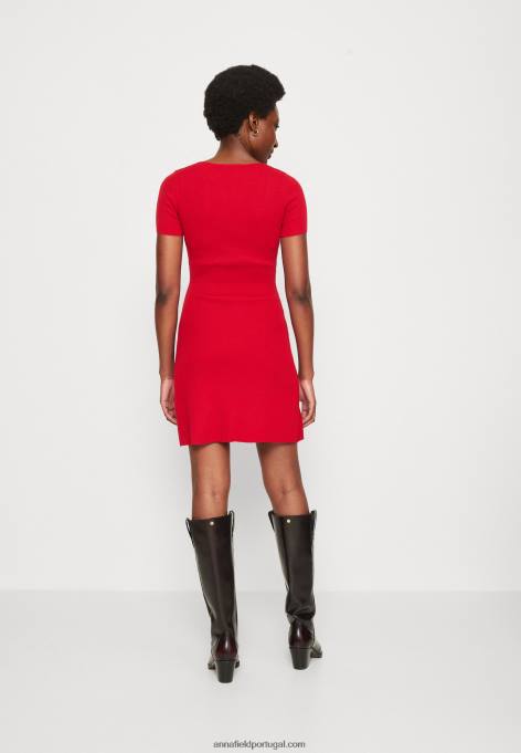 mulheres jumper vestido vermelho F4BZ0D231 Anna Field