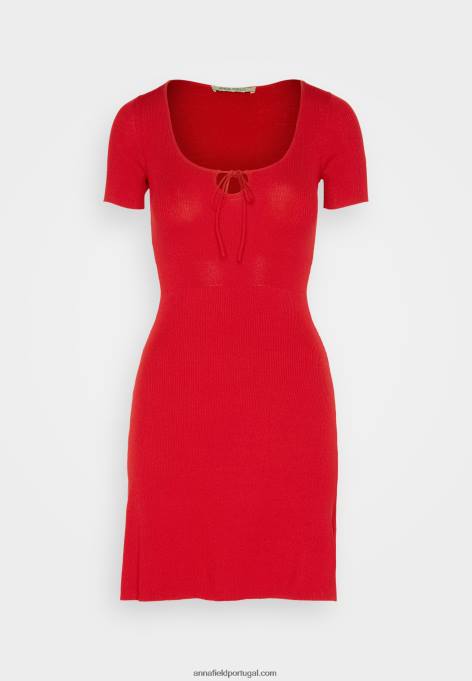 mulheres jumper vestido vermelho F4BZ0D231 Anna Field