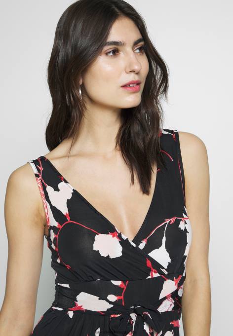 mulheres maxi vestido preto/rosa F4BZ0D143 Anna Field