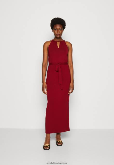 mulheres maxi vestido vermelho escuro F4BZ0D125 Anna Field