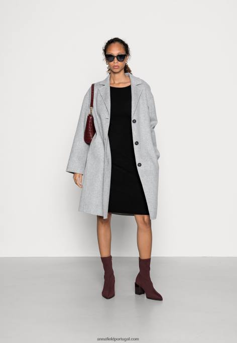 mulheres offener rcken bodycon mini vestido reto strikkleid preto F4BZ0D193 Anna Field