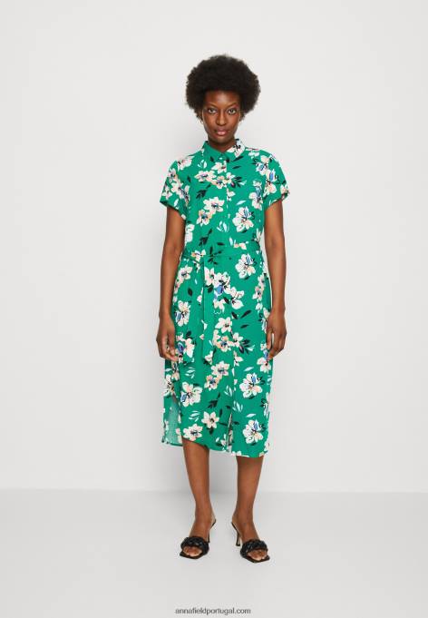 mulheres vestido de camisa verde/rosa F4BZ0D89 Anna Field