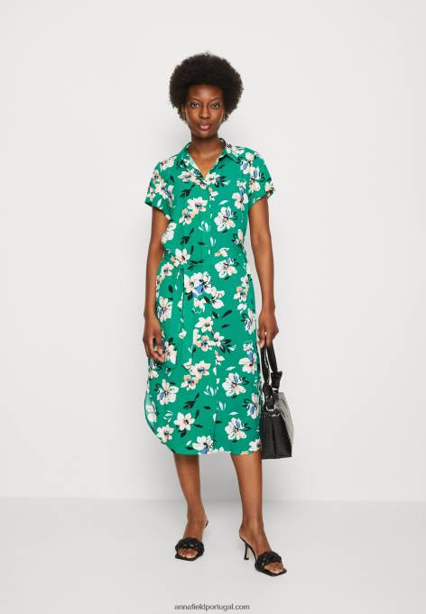 mulheres vestido de camisa verde/rosa F4BZ0D89 Anna Field
