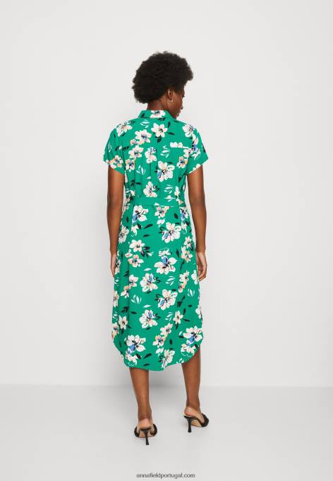 mulheres vestido de camisa verde/rosa F4BZ0D89 Anna Field