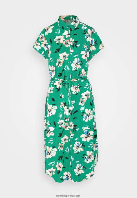 mulheres vestido de camisa verde/rosa F4BZ0D89 Anna Field