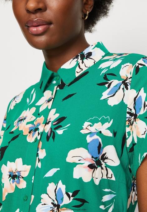 mulheres vestido de camisa verde/rosa F4BZ0D89 Anna Field
