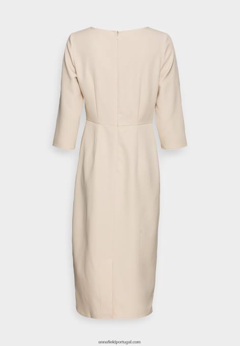 mulheres vestido de coquetel vestido de festa bege F4BZ0D37 Anna Field