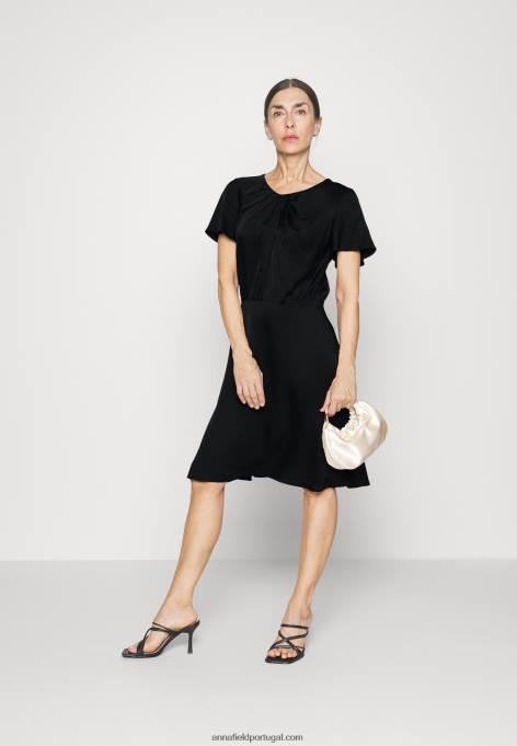 mulheres vestido de coquetel vestido de festa preto F4BZ0D56 Anna Field
