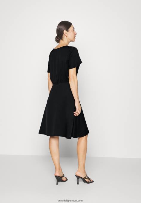 mulheres vestido de coquetel vestido de festa preto F4BZ0D56 Anna Field