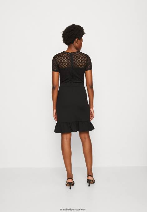 mulheres vestido de coquetel vestido de festa preto F4BZ0D60 Anna Field