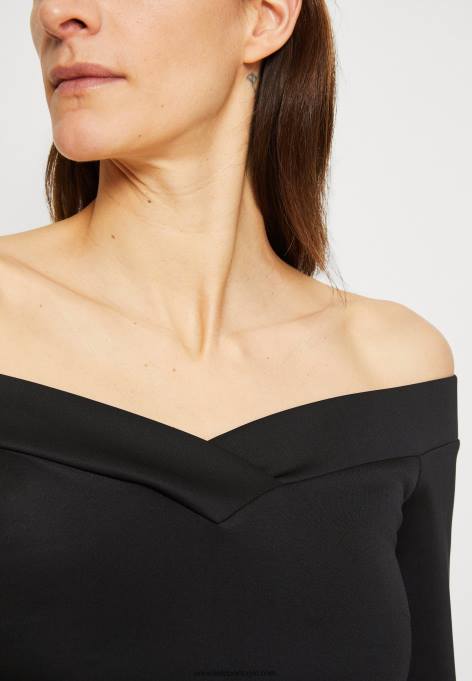 mulheres vestido de coquetel vestido de festa preto/roxo F4BZ0D71 Anna Field